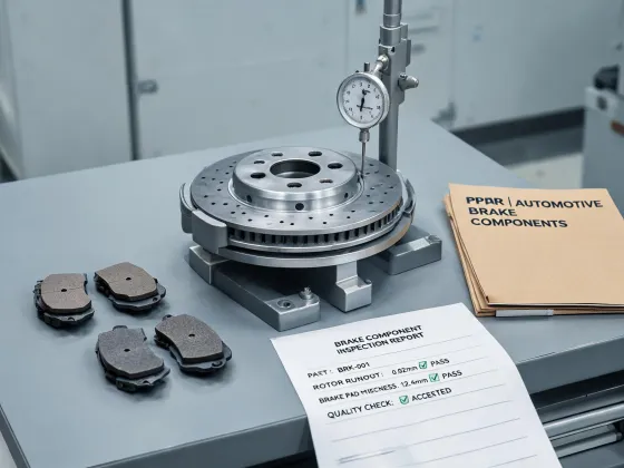 Brake parts PPAP validation desk