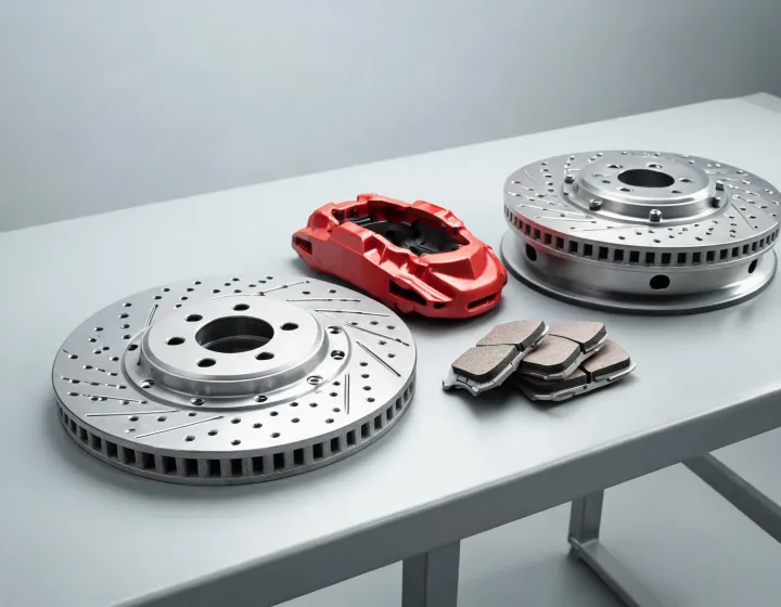 Raybestos brake rotor, caliper and pad set