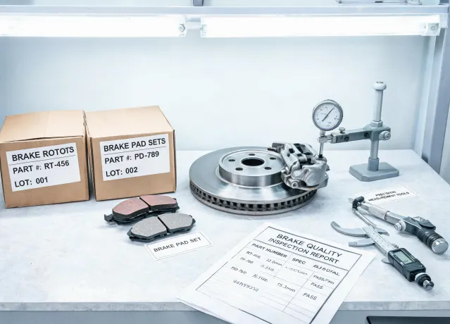 Brake quality inspection bench